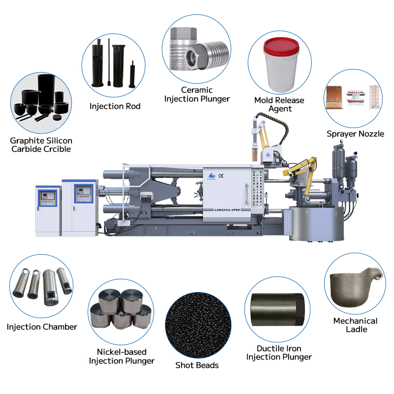 die casting machine injection plunger