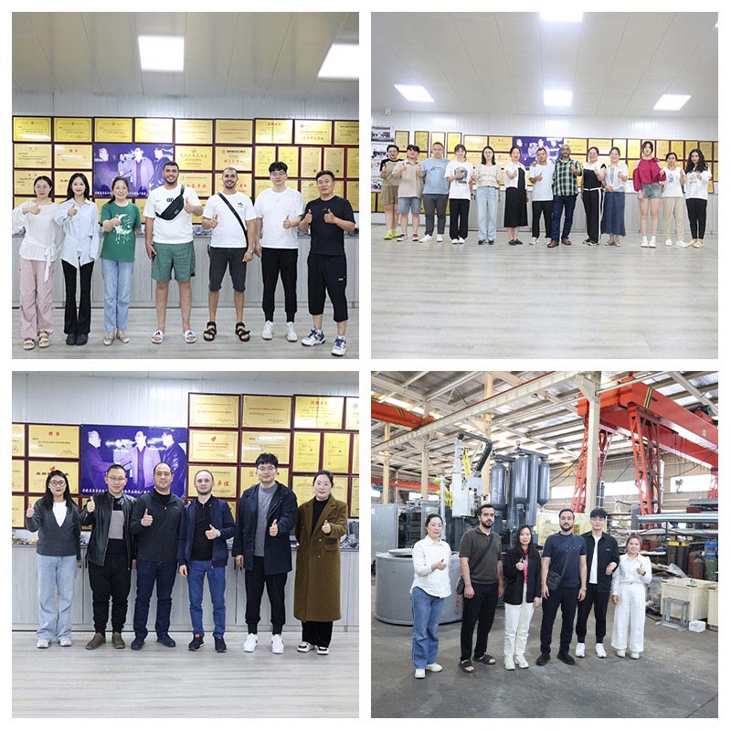 Welcome international customers to visit Longhua Factory! 